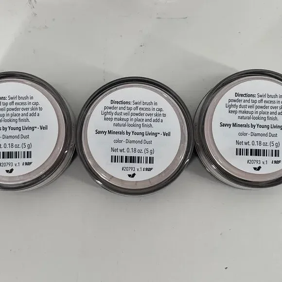 Lot of 6 Young Living Savvy Minerals Veil Diamond Dust - Picture 3 of 4